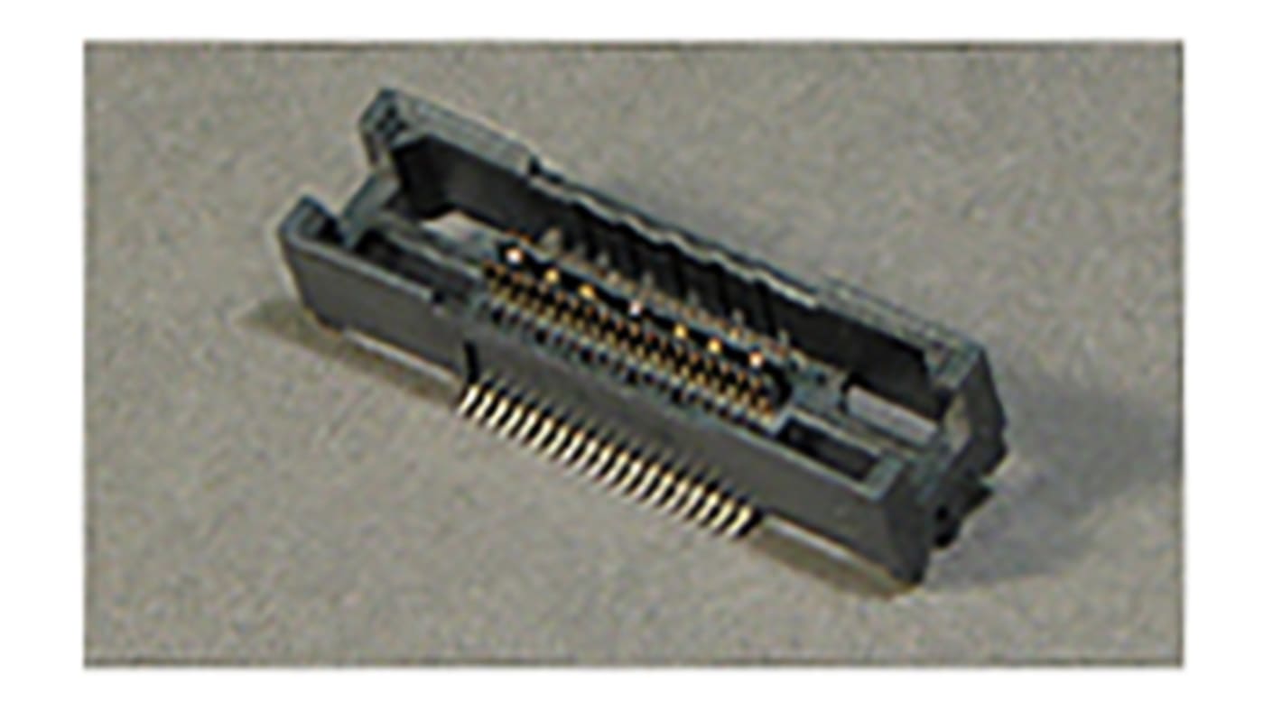 TE Connectivity, MICTOR Female Connector Housing, 0.64mm Pitch, 38 Way, 2 Row