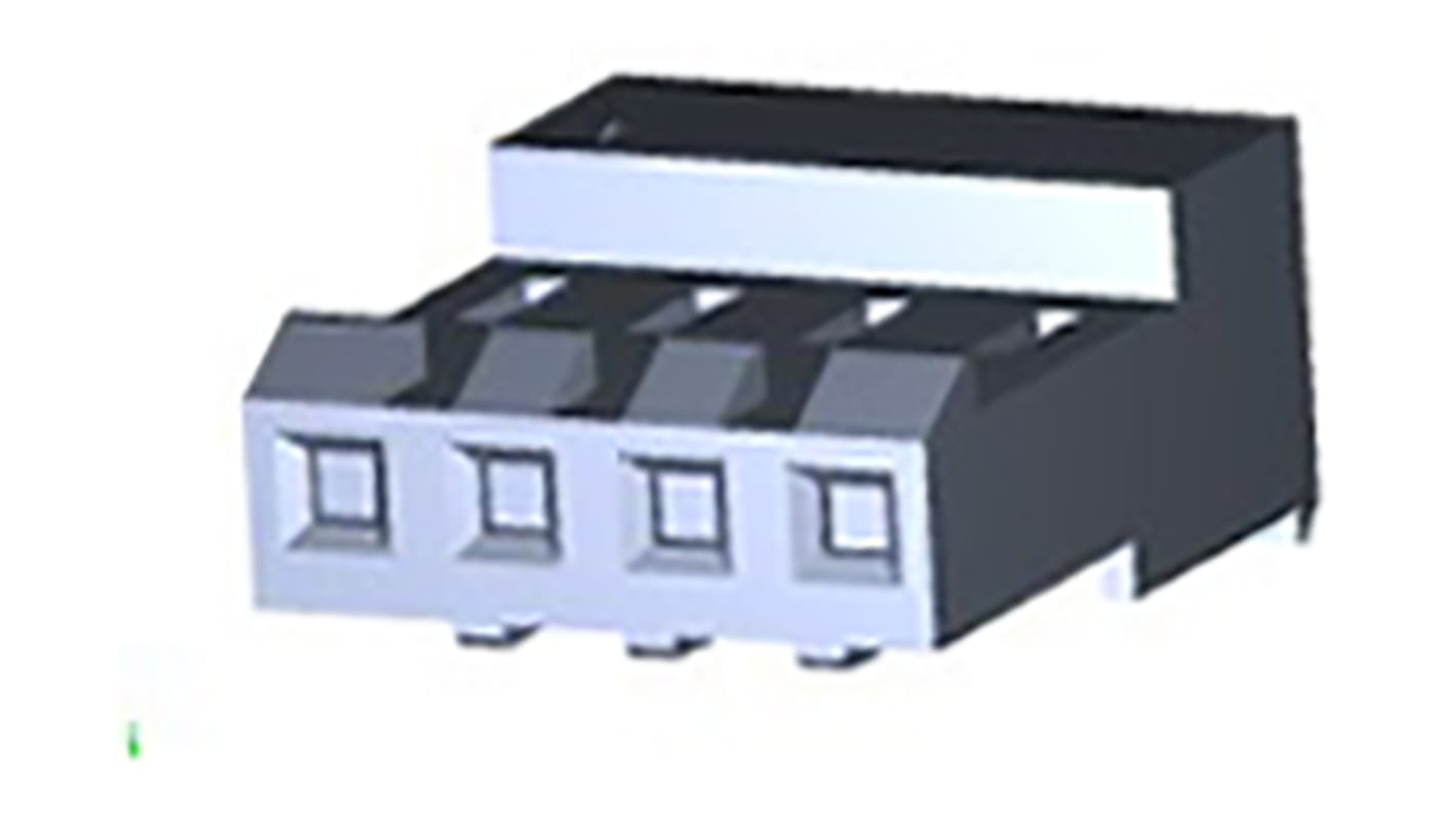 Pouzdro konektoru, řada: MTA-156, rozteč: 3.96mm, počet kontaktů: 4, počet řad: 1, orientace těla: Rovný, Samice,