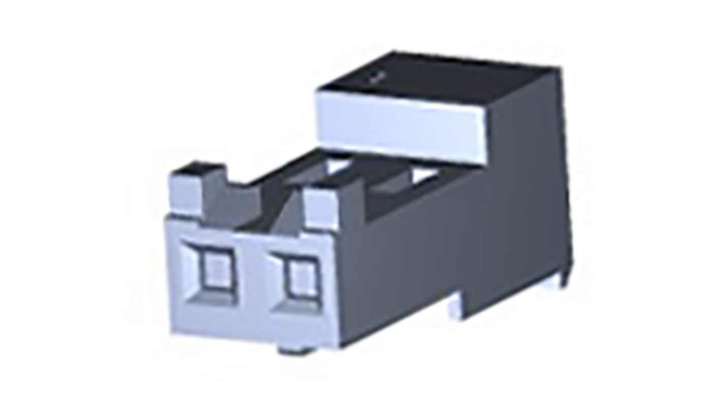 TE Connectivity MTA-156 Steckverbindergehäuse Buchse 3.96mm, 2-polig / 1-reihig Gerade, SMD für MTA ,156 Stiftsockel