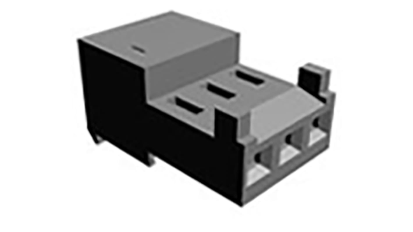 TE Connectivity, MTA-100 Female Connector Housing, 2.54mm Pitch, 3 Way, 1 Row