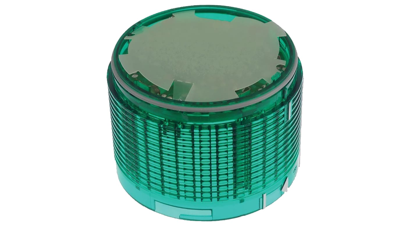 Patlite LU7 Series Green Flashing, Strobe Effect Beacon Unit, 24 V dc, LED Bulb, DC, IP65