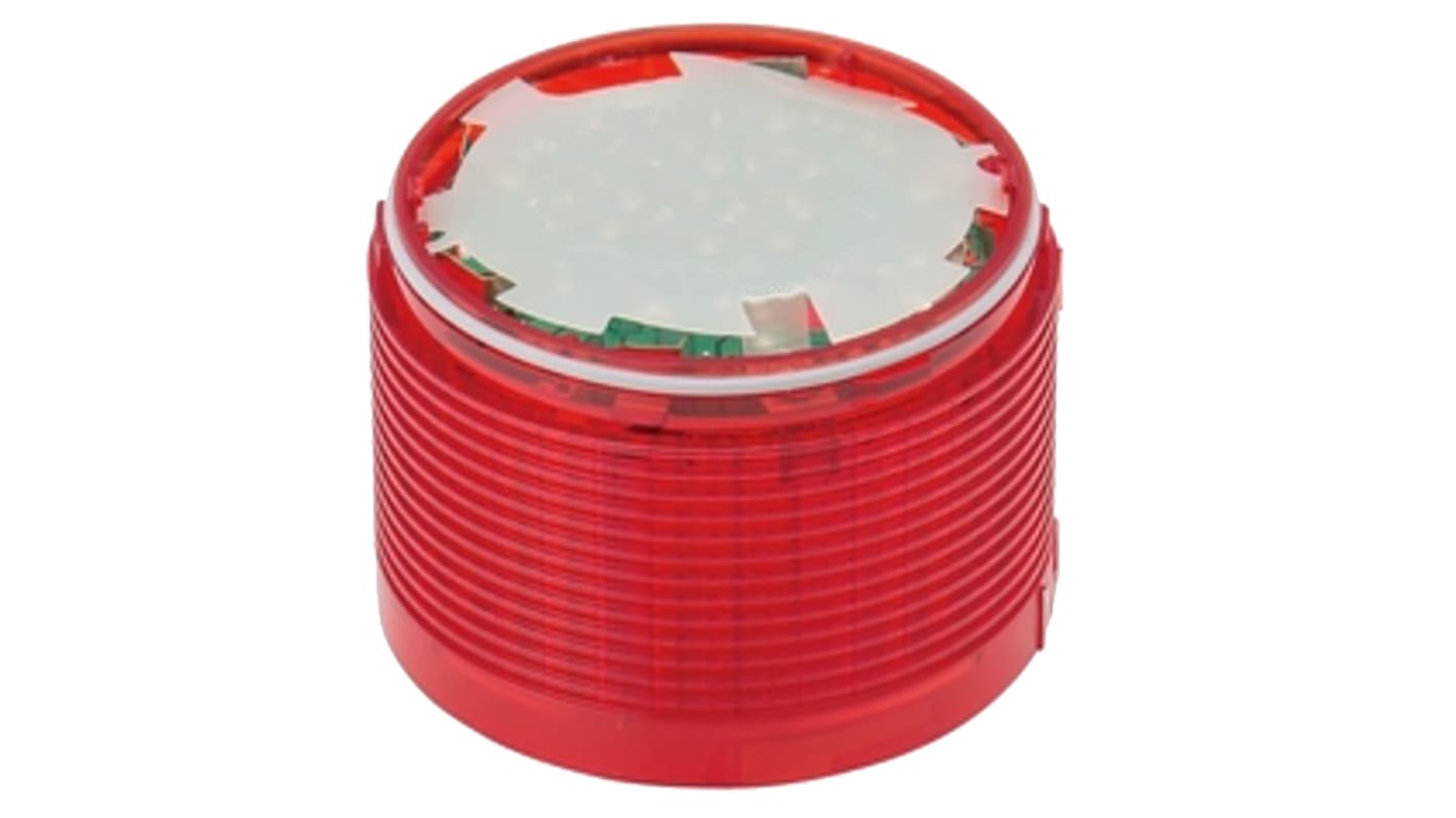 Patlite LU7 Series Red Flashing, Strobe Effect Beacon Unit, 24 V dc, LED Bulb, DC, IP65