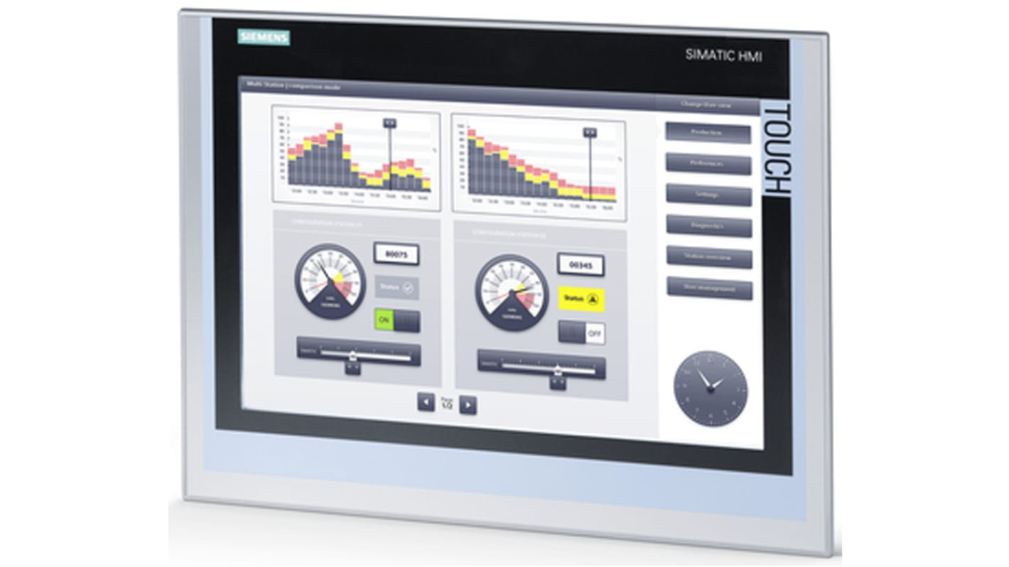 Display HMI touch screen Siemens, 15,4 poll., serie TP 1500, display TFT