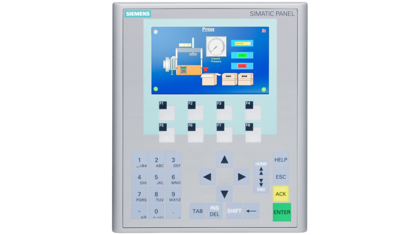 Siemens HMI panel 4,3 in TFT, SIMATIC KP400 Basic Szín, 480 x 272pixelek PROFINET, 162 x 189 x 33 mm