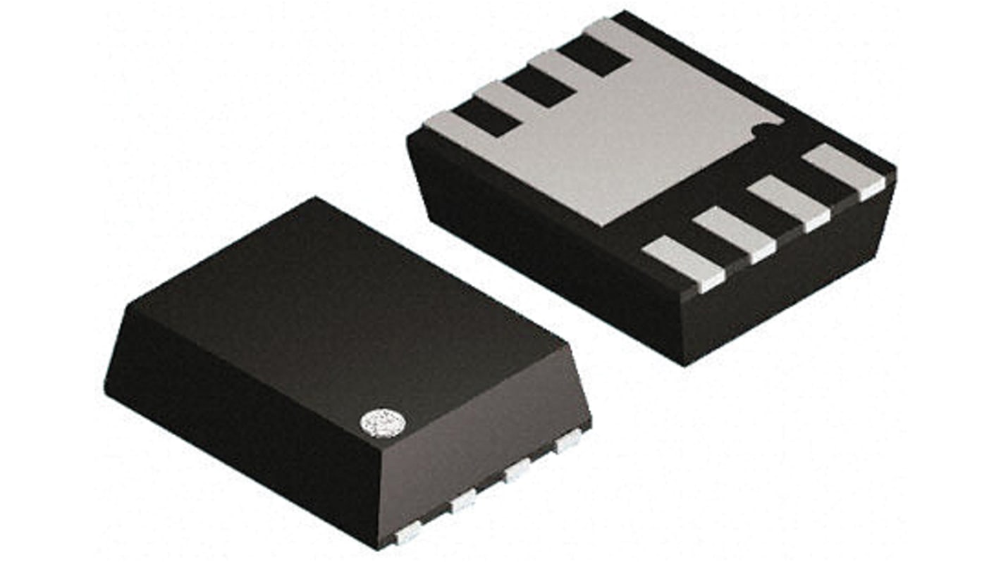 MOSFET onsemi, canale N, 5,8 mΩ, 80 A, PQFN8, Montaggio superficiale