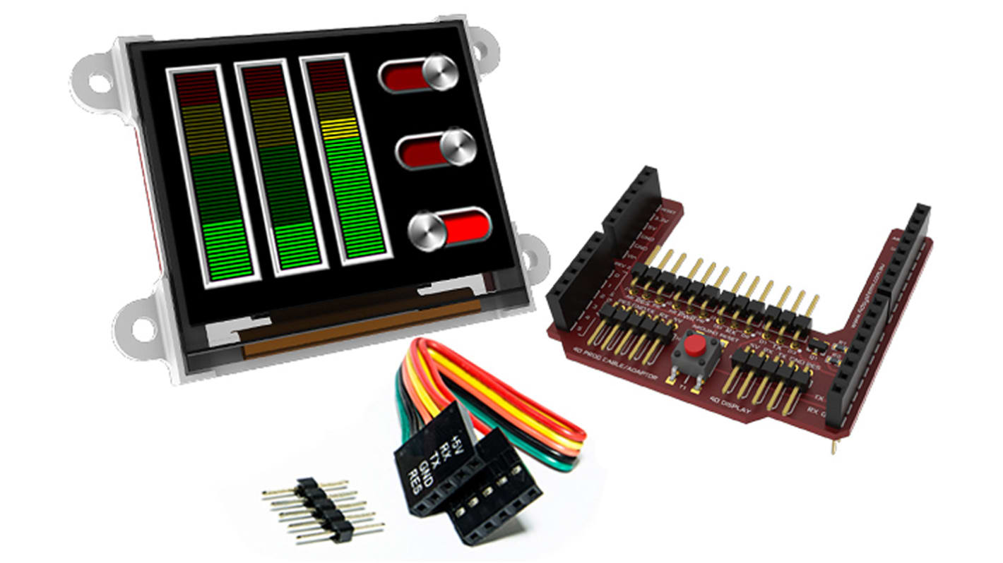 4D Systems, 1.7tommer Arduino-kompatibelt display med OLED-display
