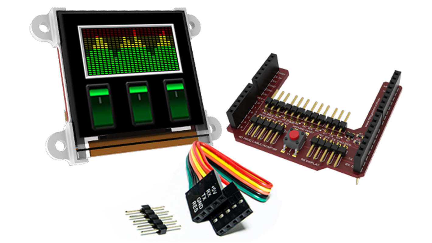 Pantalla Display OLED 4D Systems de 1.5pulgada, compatible con Arduino