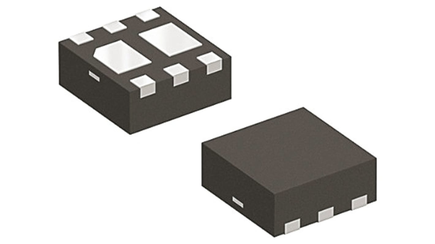 onsemi Nチャンネル MOSFET40 V 10 A 表面実装 パッケージMicroFET 2 x 2 6 ピン