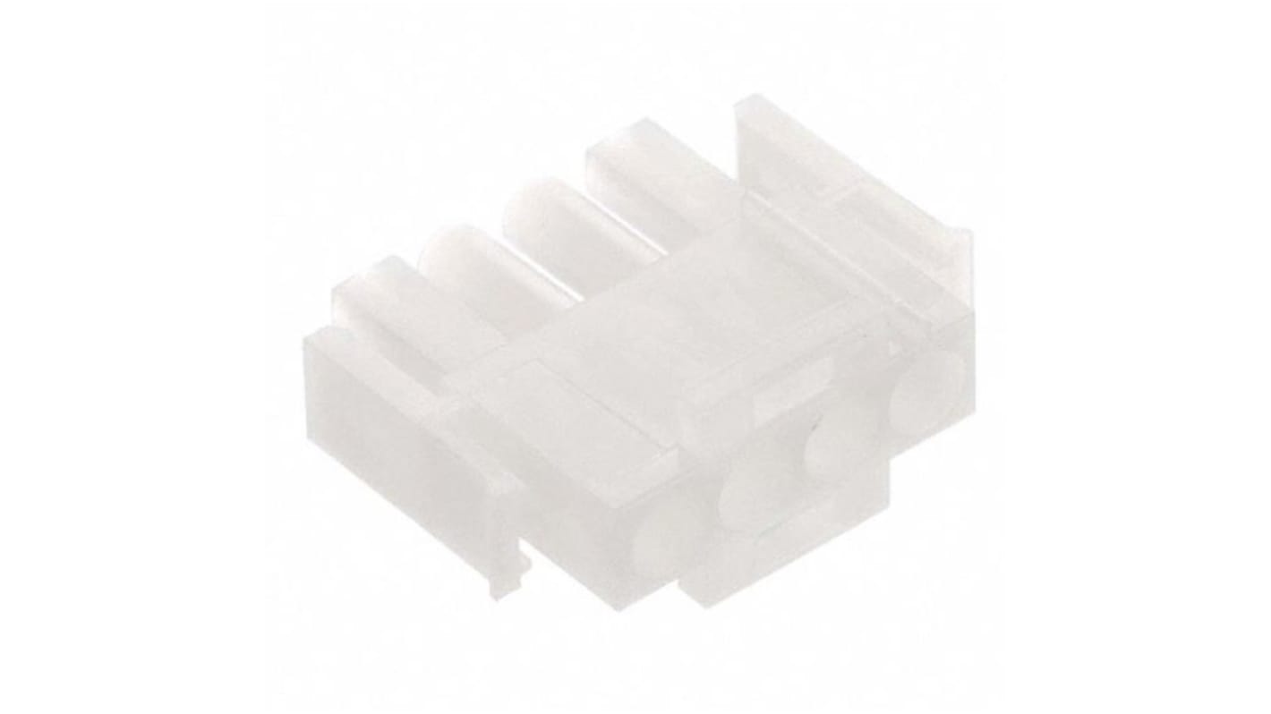 TE Connectivity, Universal MATE-N-LOK Male Connector Housing, 6.35mm Pitch, 4 Way, 1 Row