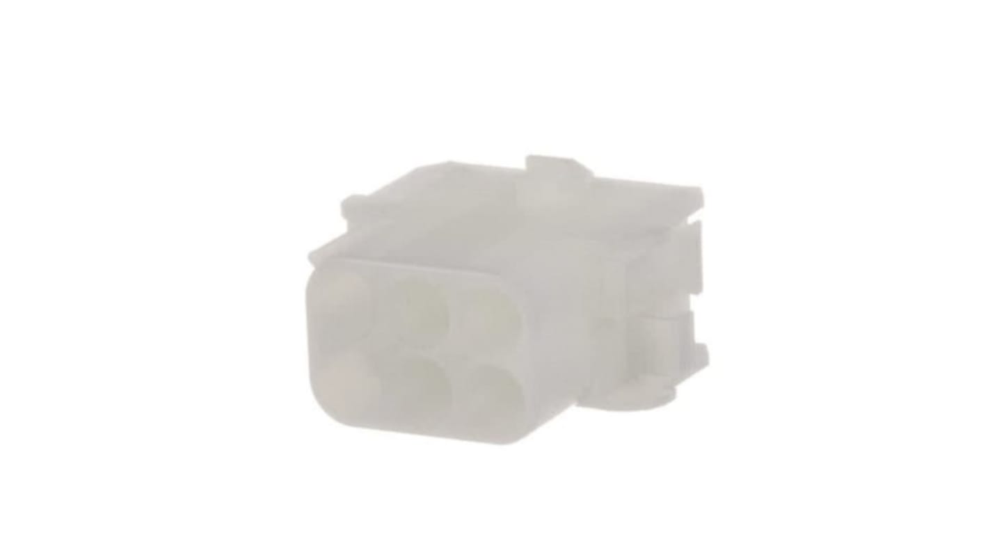 Carcasa de conector TE Connectivity 1-480705-0, Serie Universal MATE-N-LOK, paso: 6.35mm, 6 contactos, 2 filas, Recto,