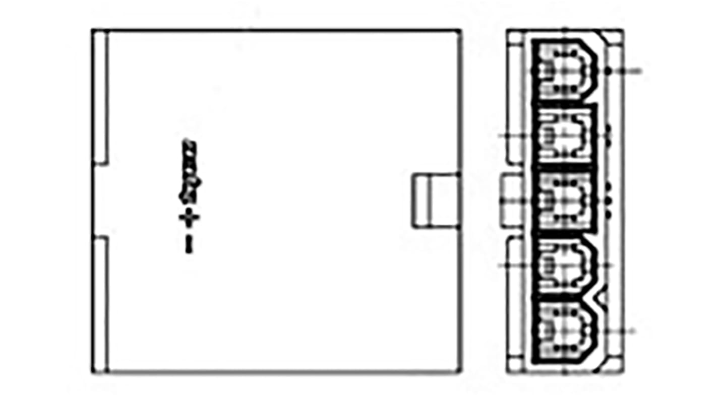 TE Connectivity, VAL-U-LOK Male Connector Housing, 4.2mm Pitch, 3 Way, 1 Row