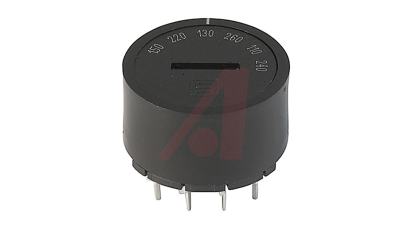 Interruptor giratorio 6PST, 10 (UL) A, 6,3 (CSA) A, 6,3 (IEC) A, Punta plana, Montaje en PCB, IP40