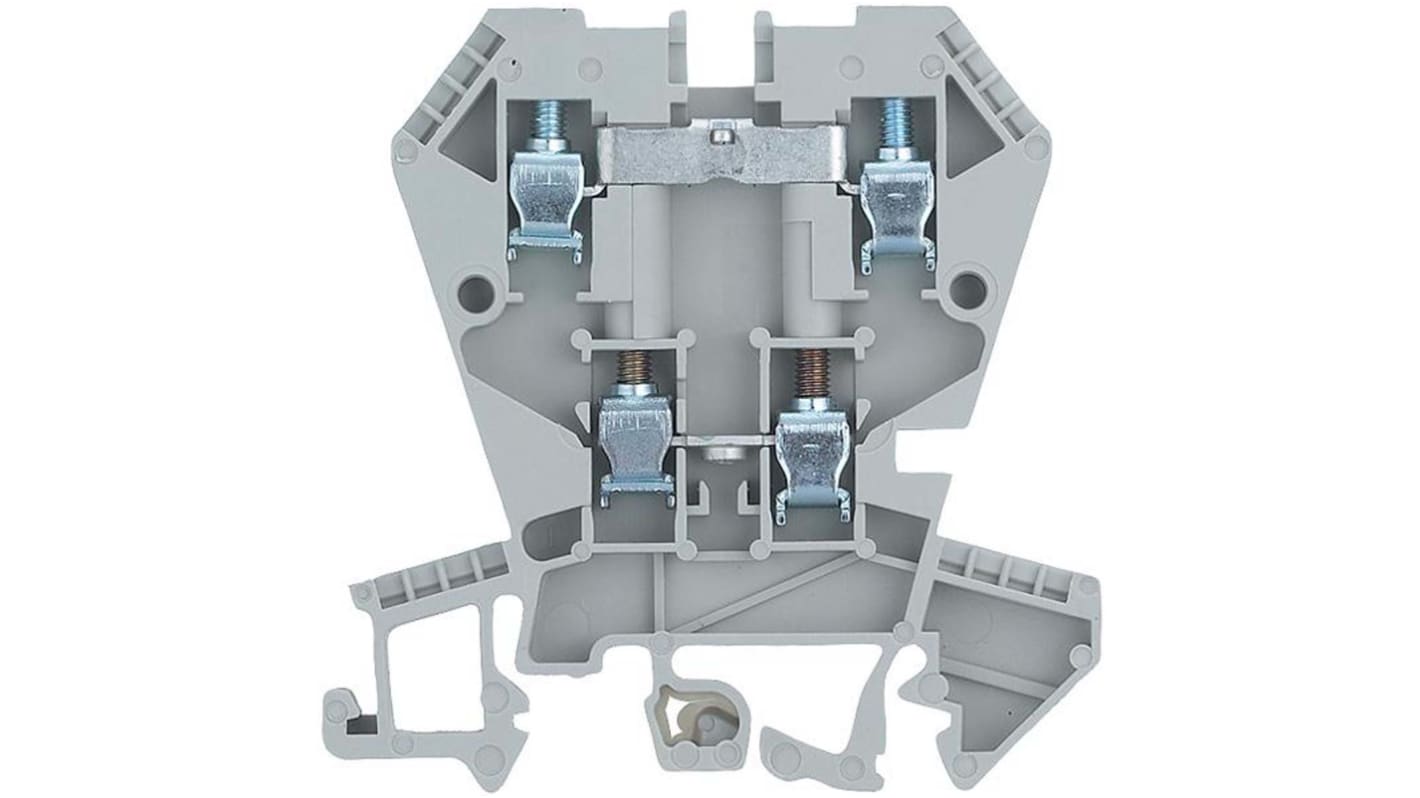 Wieland WK 4 E / U Series Grey Double Level Terminal Block, Double-Level, Screw Termination