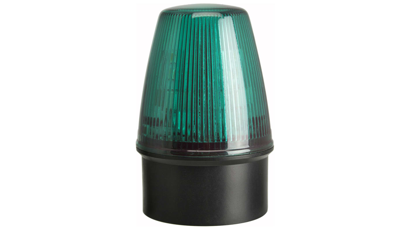 Moflash LED100, LED Blitz, Dauer Signalleuchte Grün, 10 → 17 V ac/dc, Ø 72mm x 107mm
