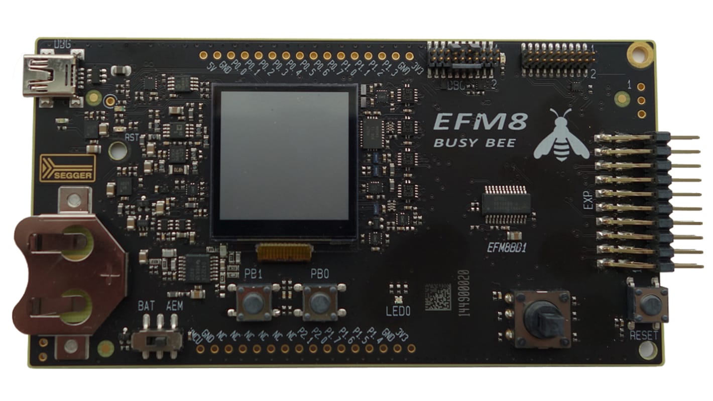 Silicon Labs EFM8BB1 Busy Bee MCU Startsæt SLSTK2020A