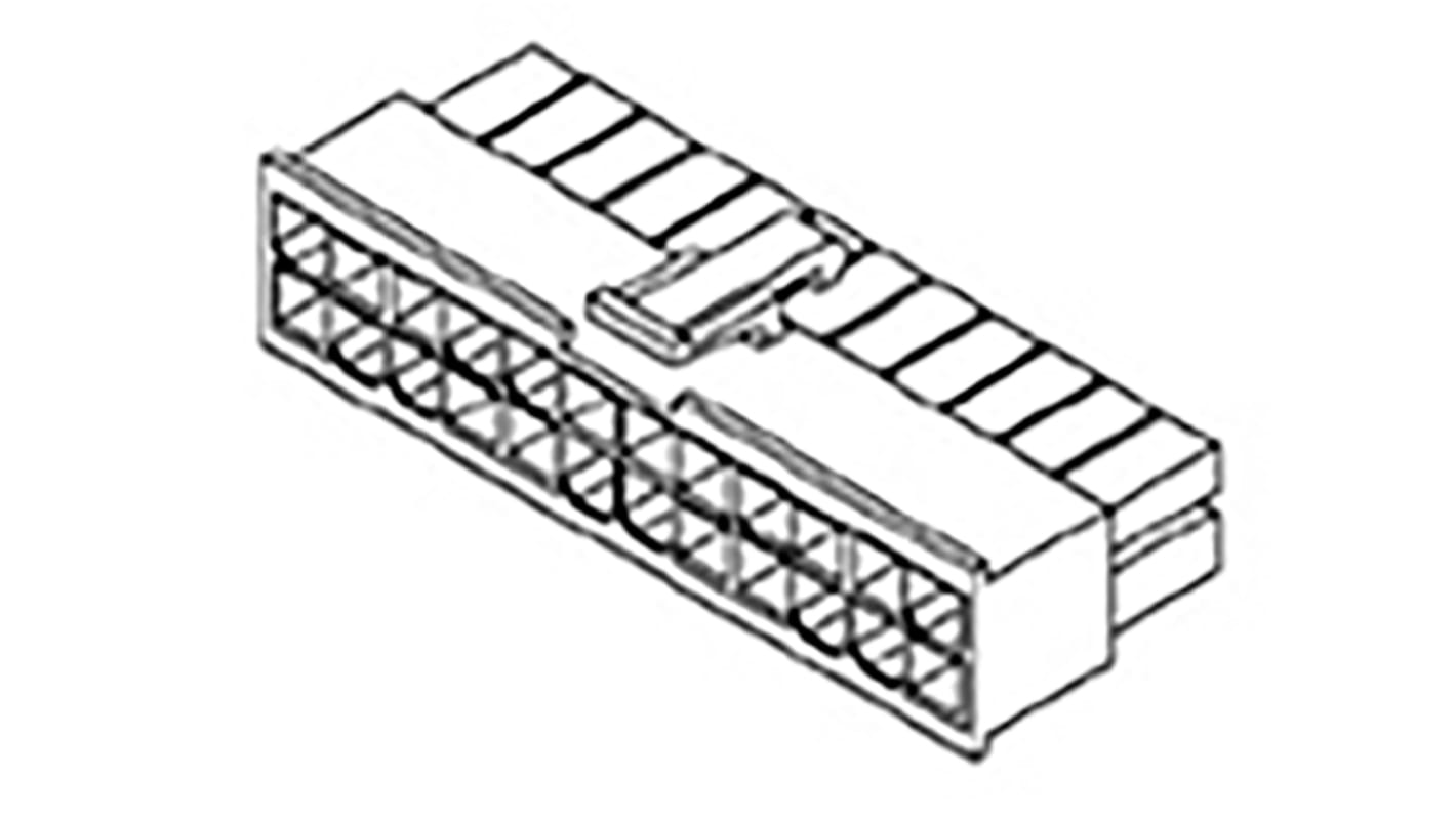 TE Connectivity, AMP-DUAC Female Connector Housing, 4.2mm Pitch, 6 Way, 2 Row