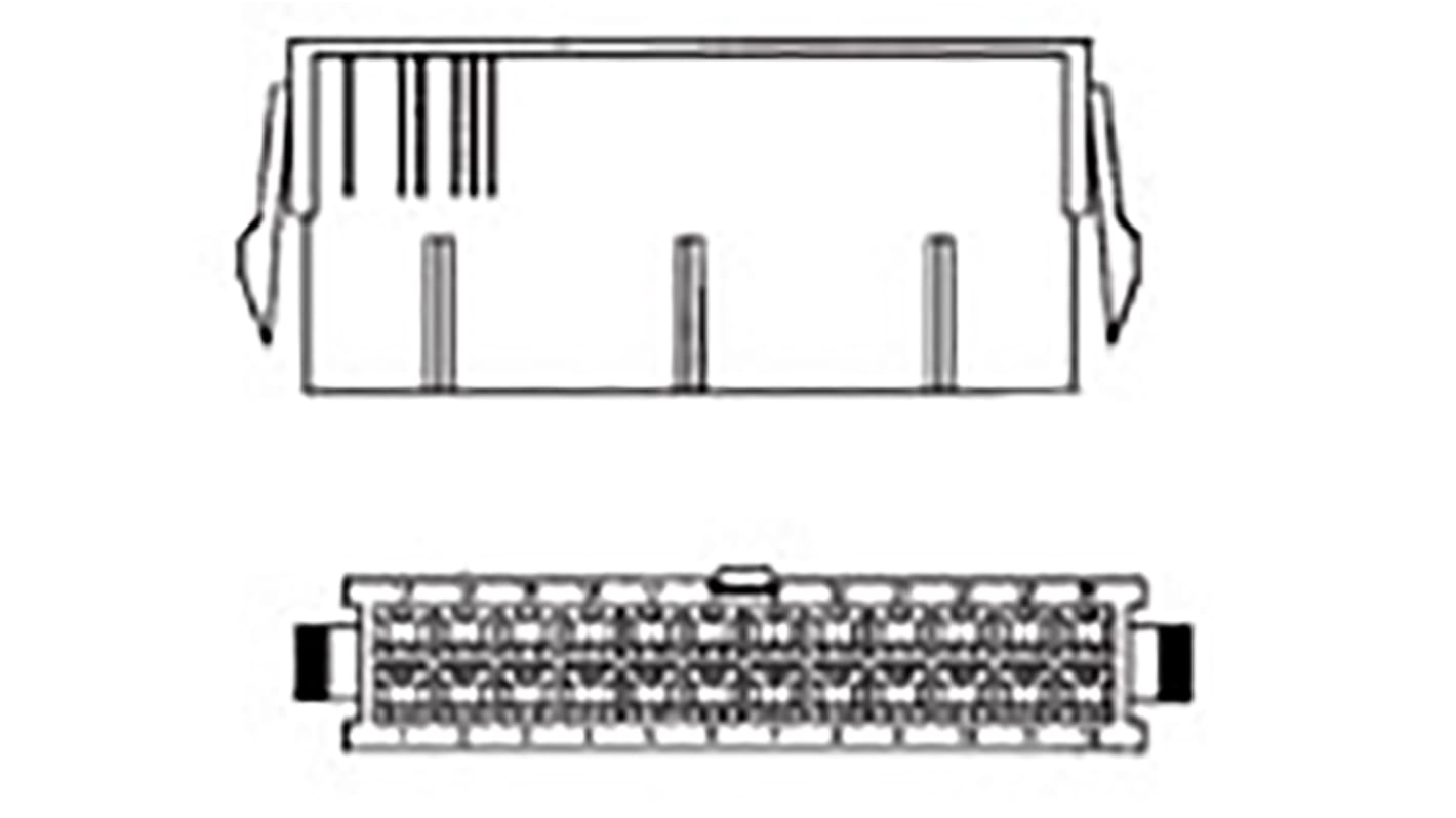 TE Connectivity, VAL-U-LOK Male Connector Housing, 4.2mm Pitch, 2 Way, 2 Row