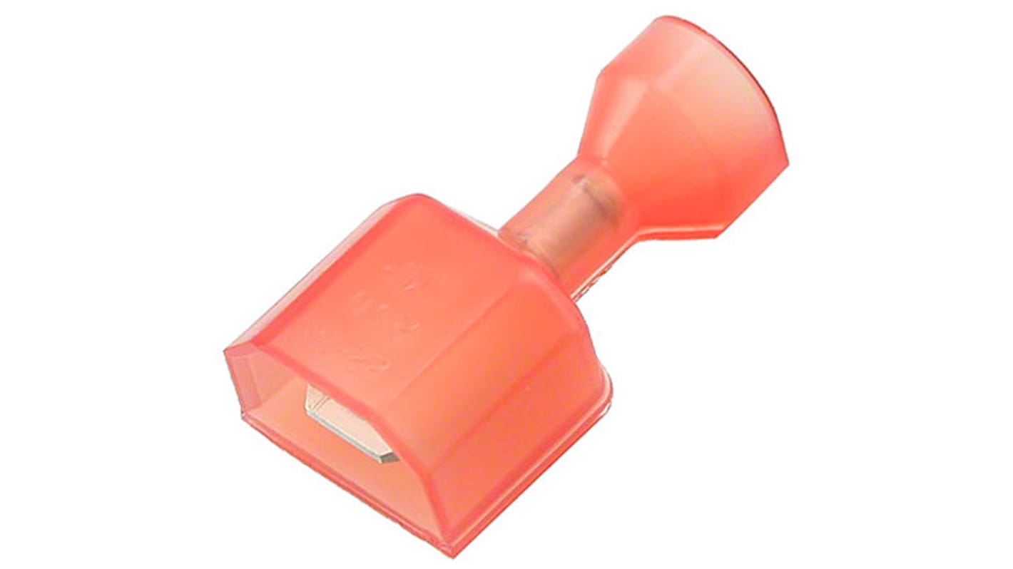 TE Connectivity Insulated Male Spade Connector, Tab, 6.35 x 0.81mm Tab Size, 0.3mm² to 0.8mm²