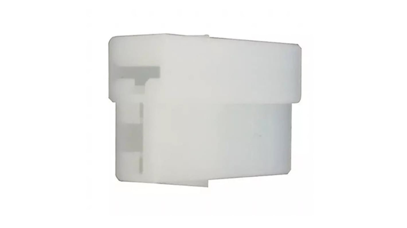 TE Connectivity, 0.25 2 Way Nylon 66 Crimp Terminal Housing, 6.35mm Tab Size, Natural