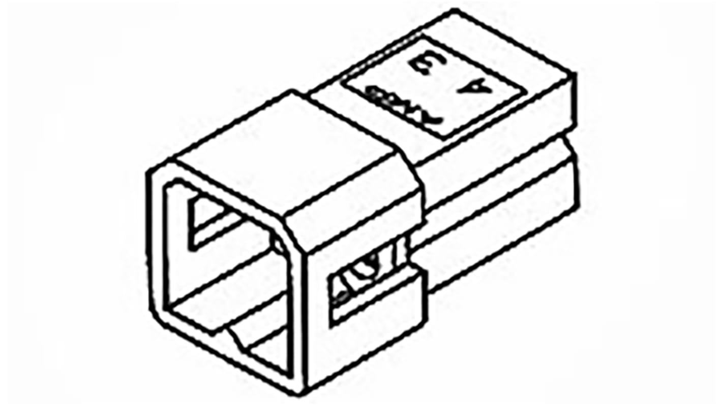 TE Connectivity, .062 Commercial Male Connector Housing, 3.68mm Pitch, 9 Way, 3 Row