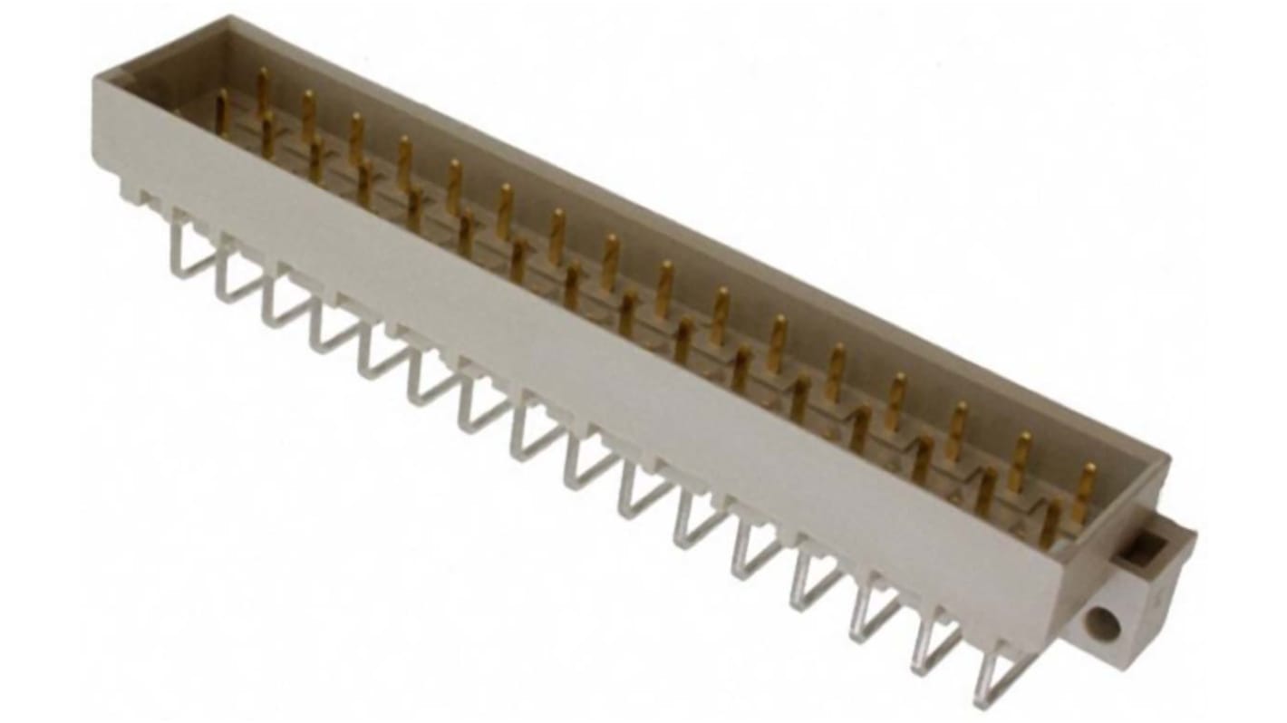 Harting 09 05 DIN 41612-Steckverbinder Stecker gewinkelt, 48-polig / 2-reihig, Raster 2.54mm Lötanschluss