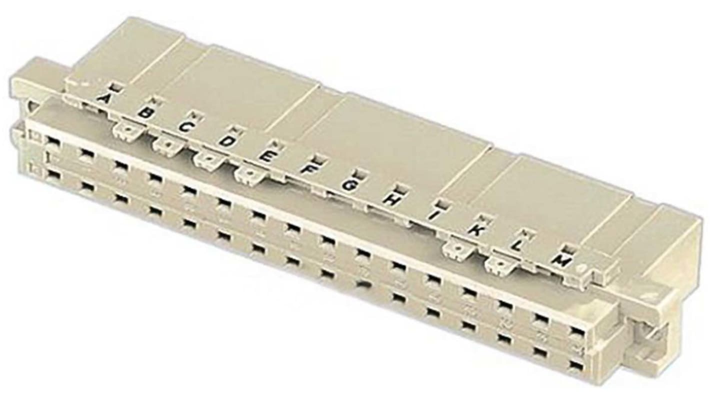 Harting 09 04 32 Way 5.08mm Pitch, Type D, 2 Row, Straight DIN 41612 Connector, Socket