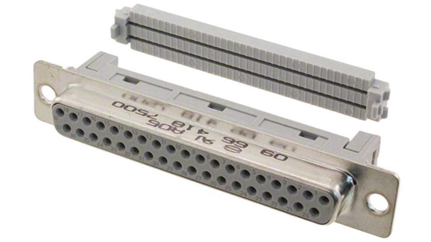 HARTING D-Sub Standard 37 Way Cable Mount D-sub Connector Socket, 2.77mm Pitch