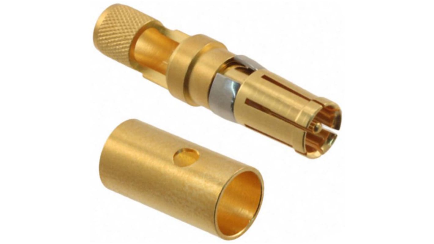 Harting, D-Sub Mixed Series, Female Crimp, Solder D-Sub Connector Coaxial Contact, Gold Coaxial