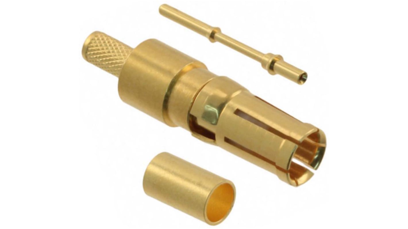 HARTING, D-Sub Mixed Series, Female Crimp D-Sub Connector Coaxial Contact, Gold Coaxial, 30 AWG → 24 AWG