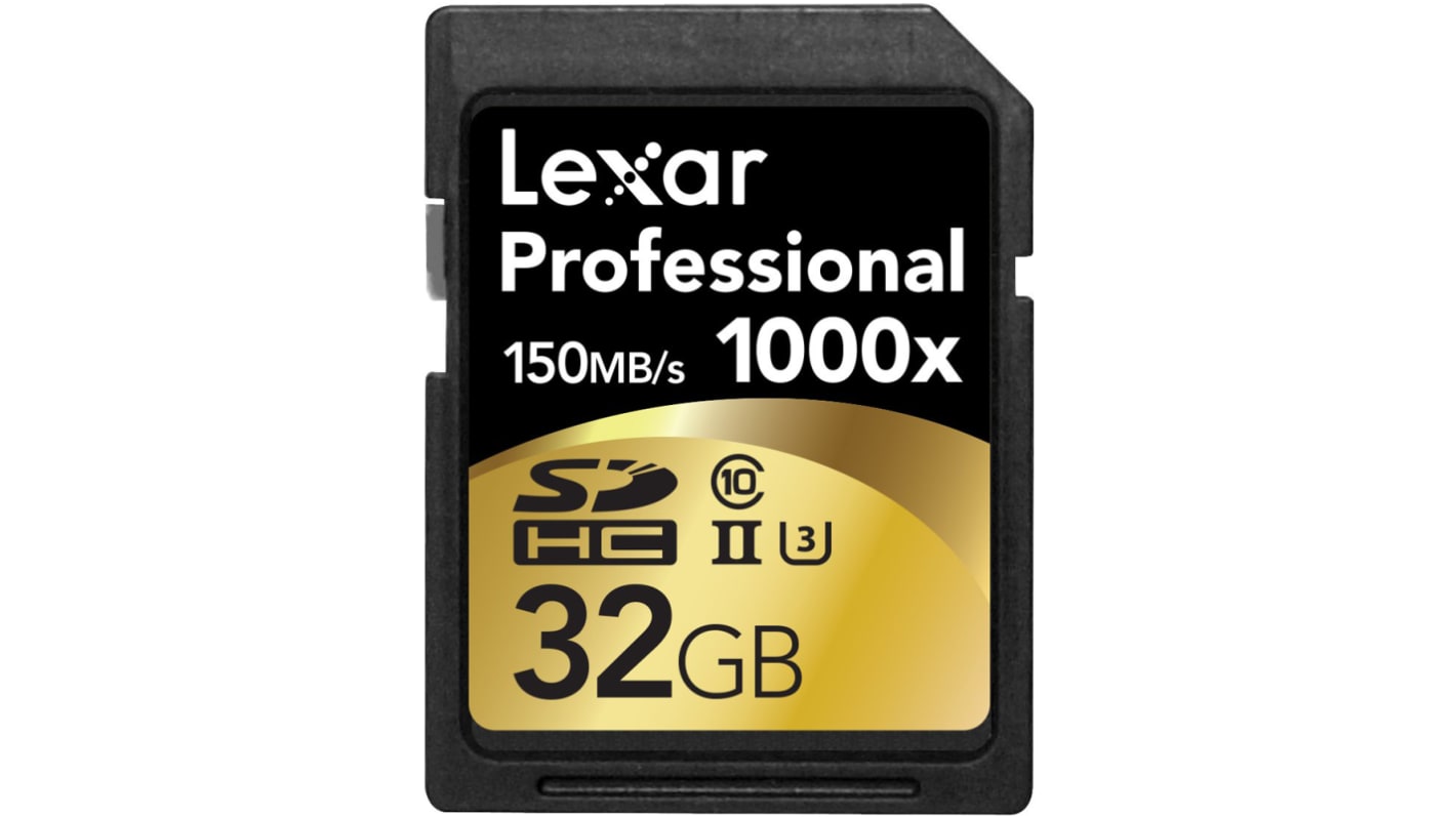 Lexar 1000x SDHC SD-Karte 32 GB Class 10, SLC