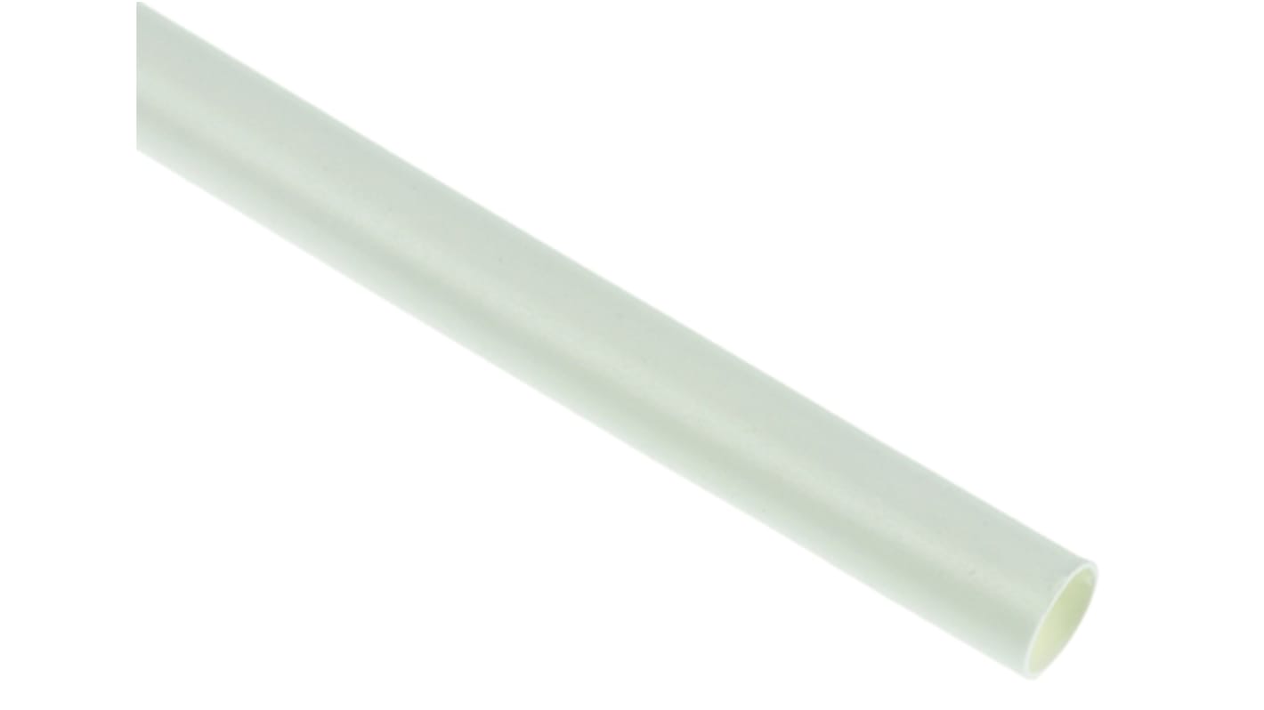 TE Connectivity Heat Shrink Tubing, White 6.4mm Sleeve Dia. x 150m Length 2:1 Ratio, LSTT Series