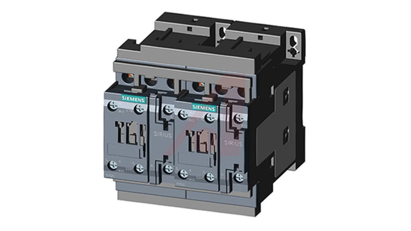 Siemens SIRIUS Innovation 3RA Contactor, 24 V dc Coil, 3-Pole, 38 A, 18.5 kW, 3NO, 400 V ac