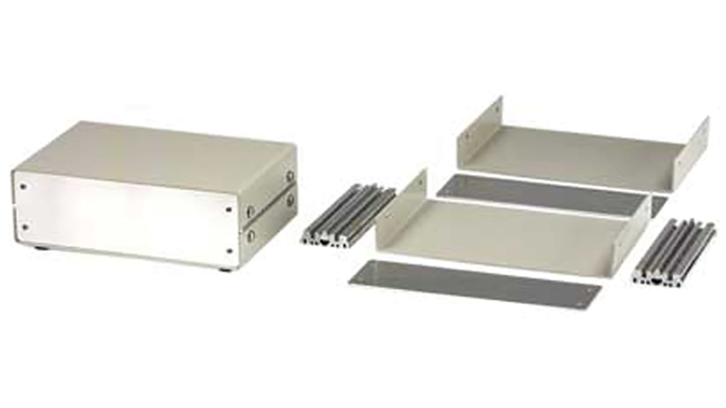 Caja para instrumentación Hammond de Aluminio Gris, , , 99 x 254 x 185mm, IP32