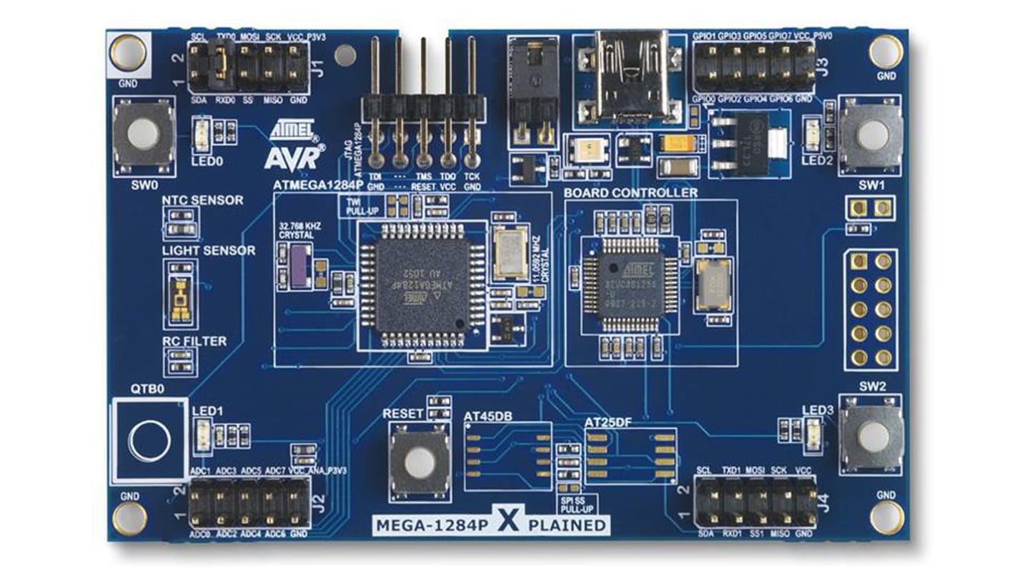 Microchip 8 Bit Evaluierungsplatine AVR