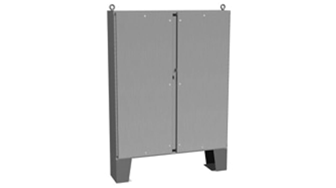 Coffret individuel à double portes Hammond 1422 N4 QT SS en Acier inoxydable Naturel, IP66, 2136.9 x 1525.52 x 322.33mm