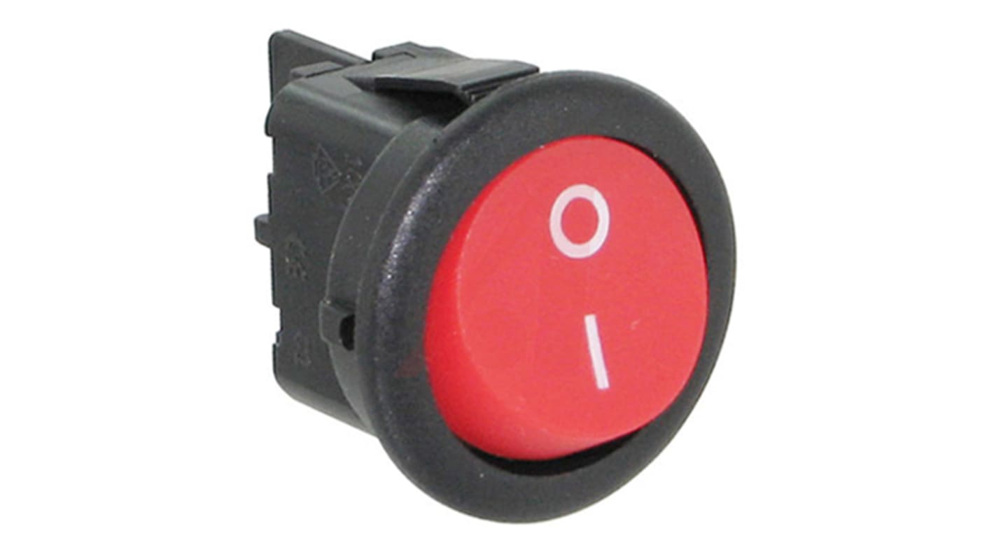 Cherry SPST, On-None-Off Rocker Switch Panel Mount