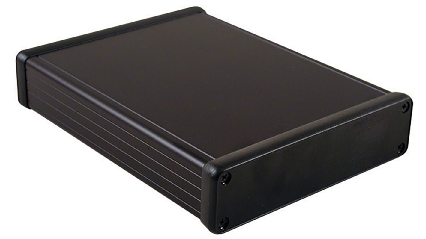 Caja Hammond de Aluminio Negro, 220 x 165 x 30.5mm, IP54