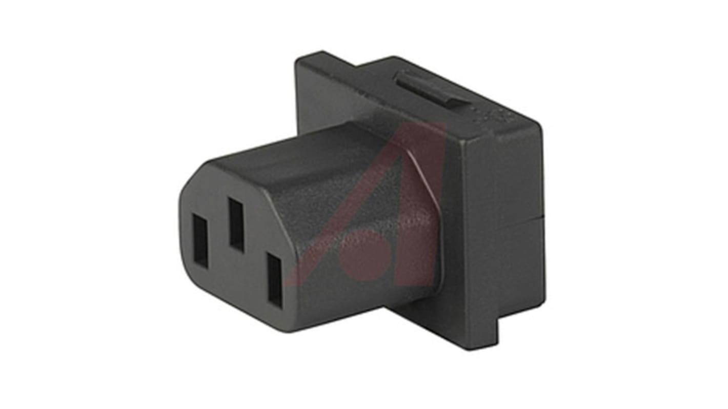 Schurter F Snap-In IEC Connector Socket, 10A, 250 V