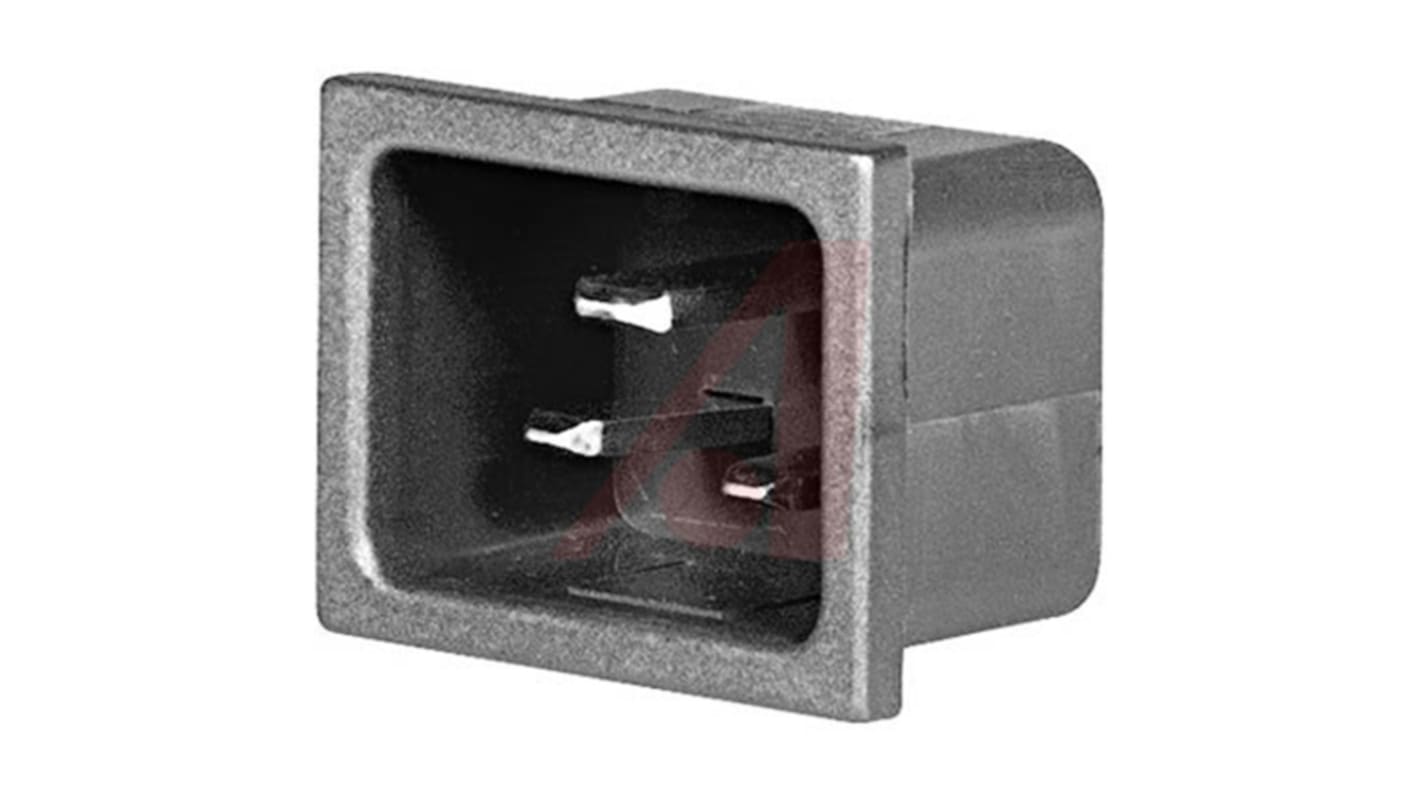 Conector IEC C20 macho Schurter, Recto, Encaje a Presión, 250 V, 16A, , con interruptor