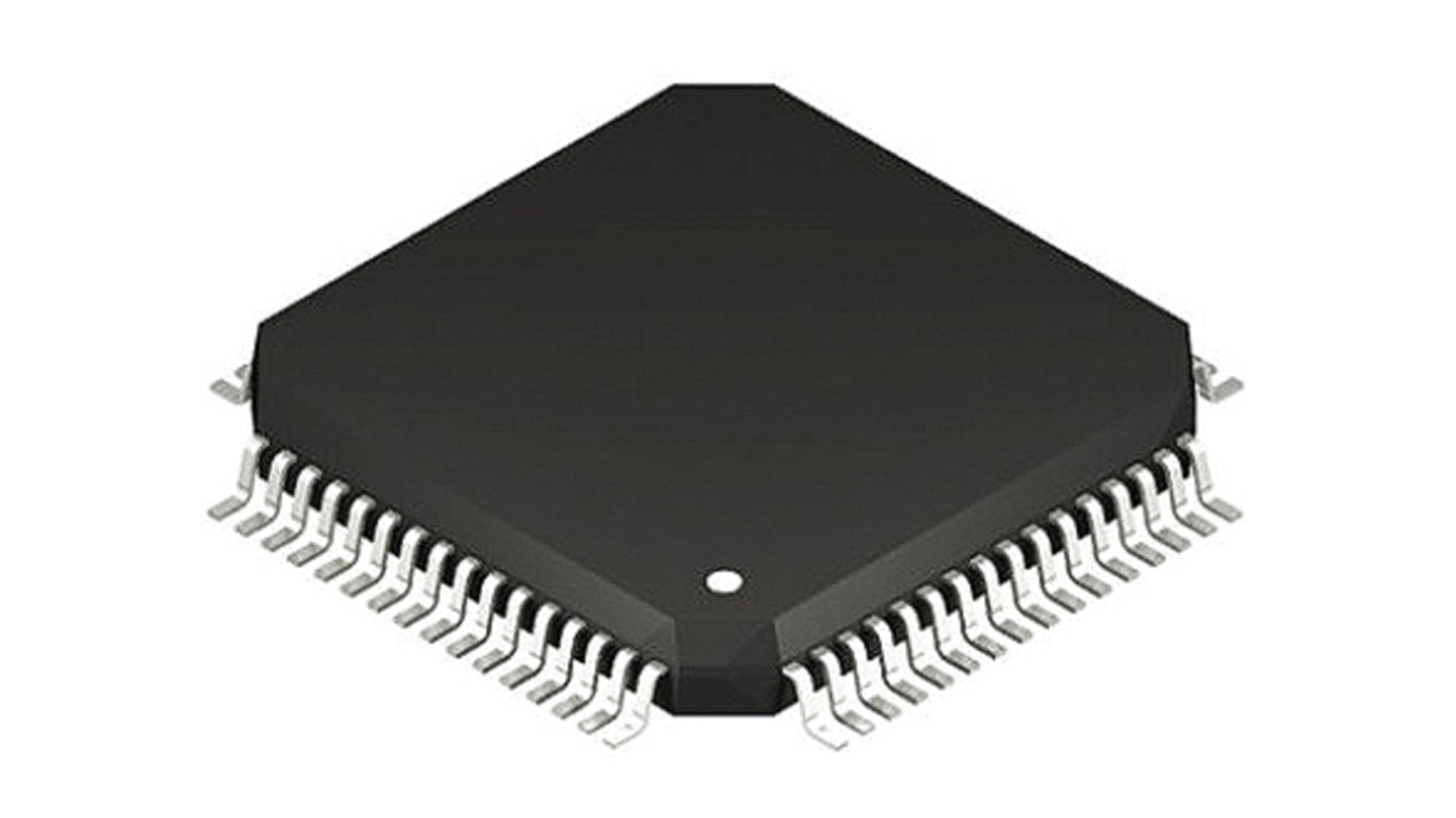 Microchip PIC24EP128MC206-I/PT, 16bit PIC24 Microcontroller, PIC24EP, 70MHz, 128 kB Flash, 64-Pin TQFP