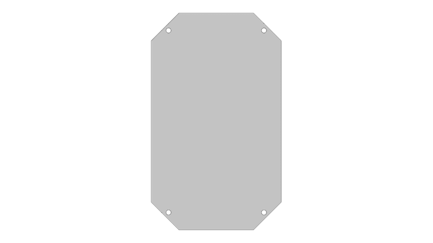 Accesorio para caja Fibox en Acero galvanizado, long. 350mm, ancho 250mm