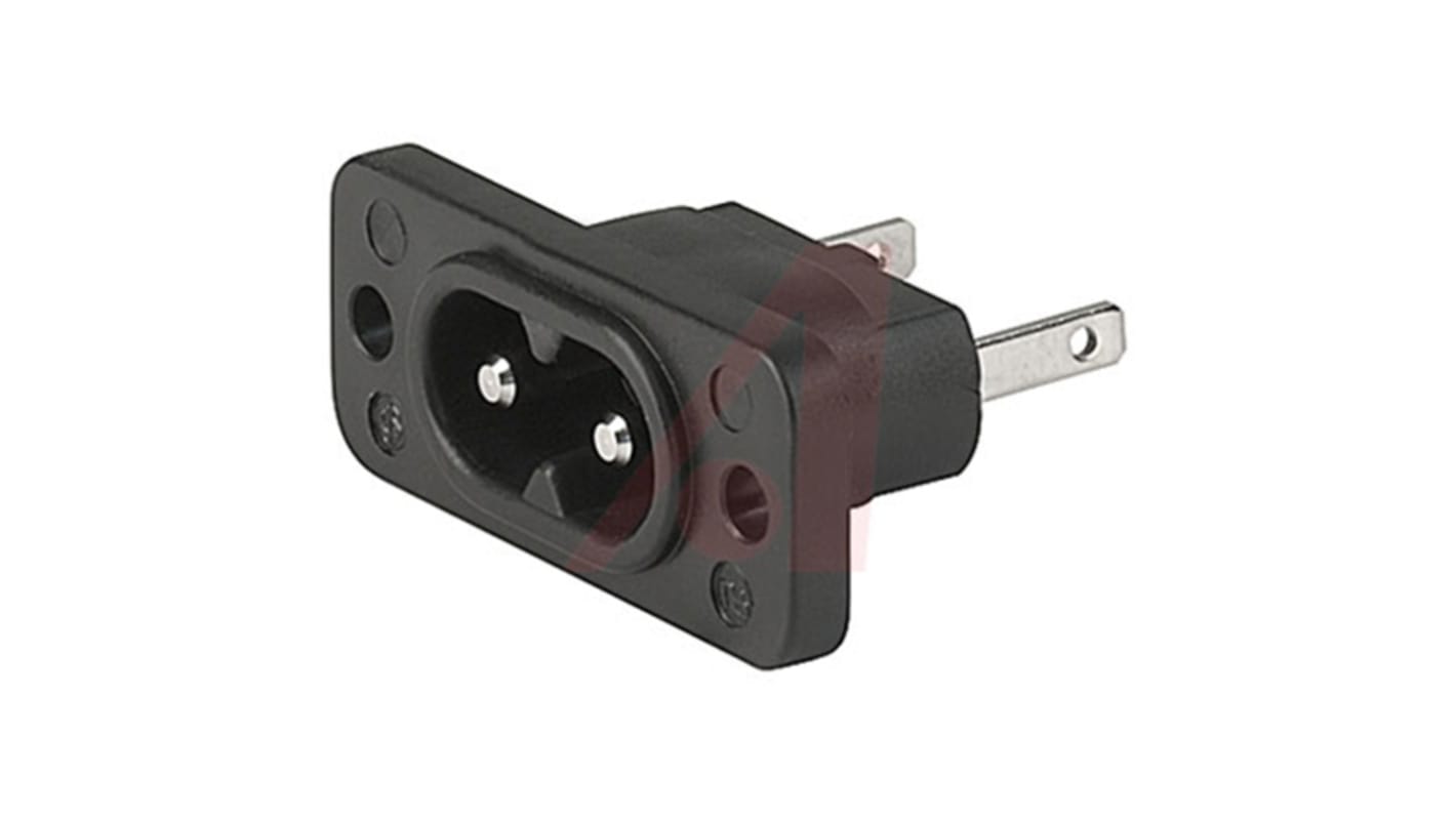 Schurter C8 Panel Mount IEC Connector Male, 2.5A, 250 V