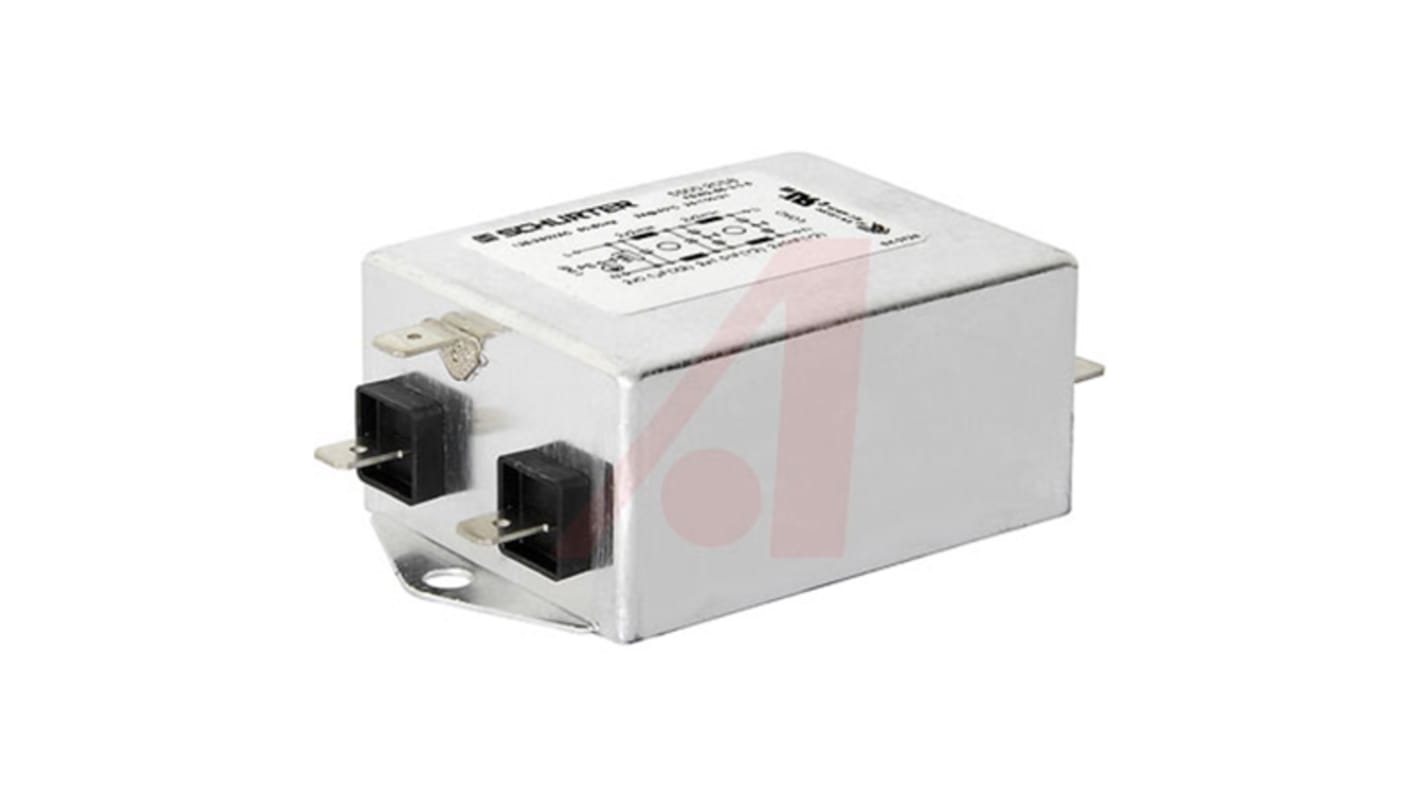 Filtr IEC, Samec, Šroub, Šroub M4 a matice, 36A, 250 V AC, 50 (IEC) Hz, 60 (UL / CSA) Hz