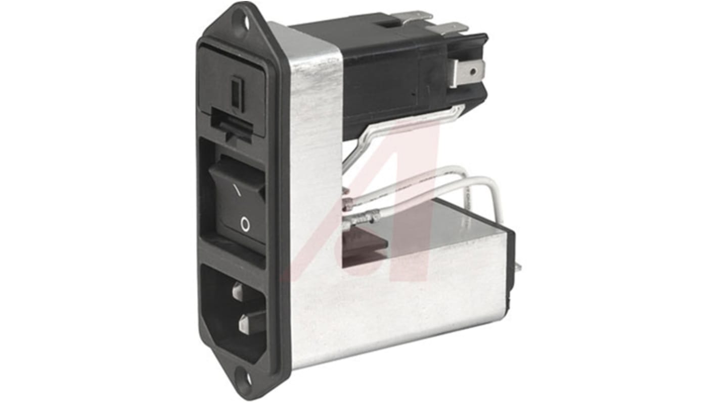 Connettore con filtro IEC Schurter C14 125 V c.a., 250 V c.a., 10A, Vite