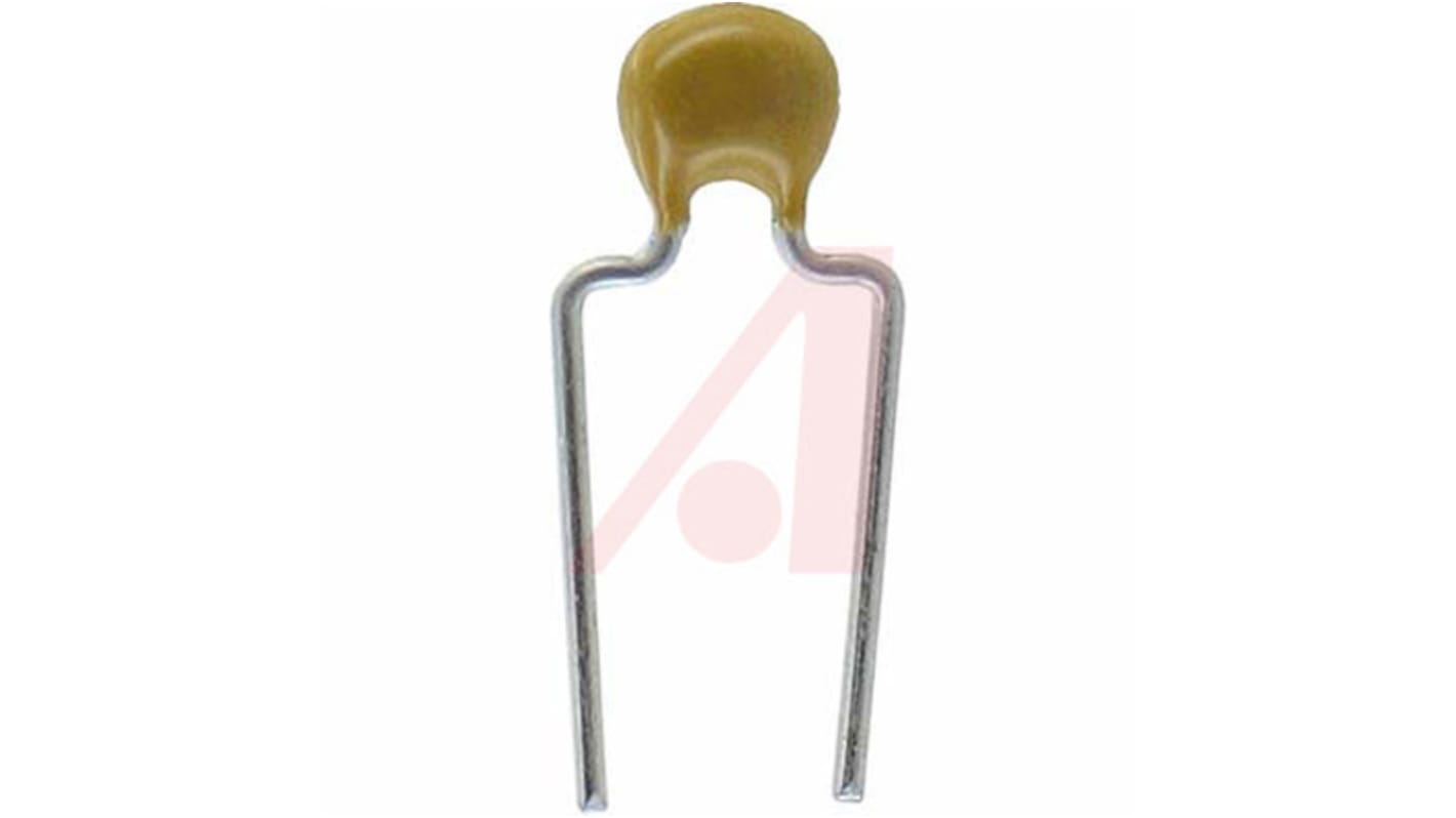 KEMET 1nF Multilayer Ceramic Capacitor MLCC, 100V dc V, ±10% , Through Hole