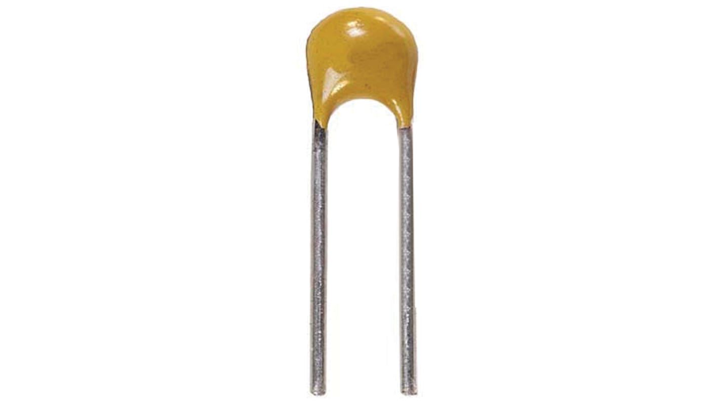 KEMET 680nF Multilayer Ceramic Capacitor MLCC, 50V dc V, ±10% , Through Hole