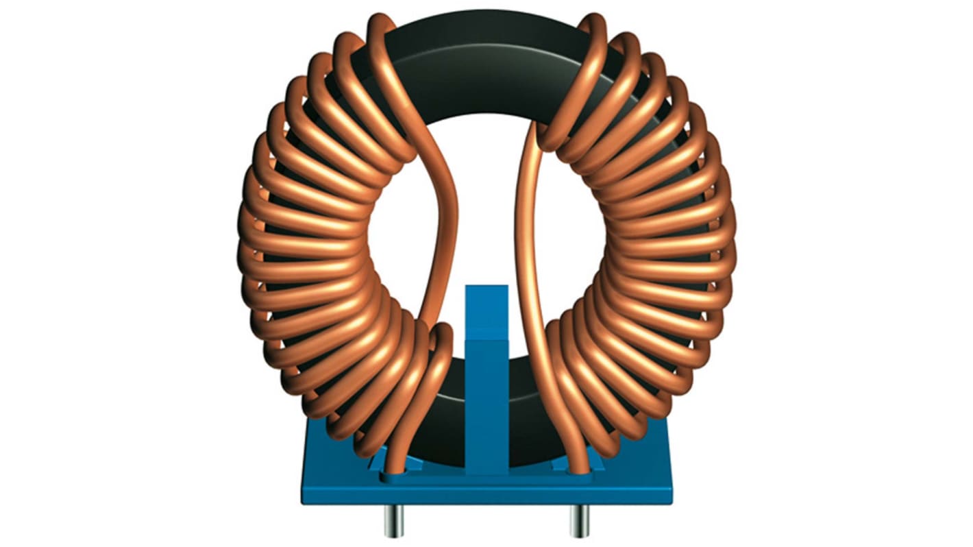 EPCOS 1.4 mH ±30% Ferrite Power Line Choke, Max SRF:10kHz, 16A Idc, 7.1mΩ Rdc 250 V ac, B82726S