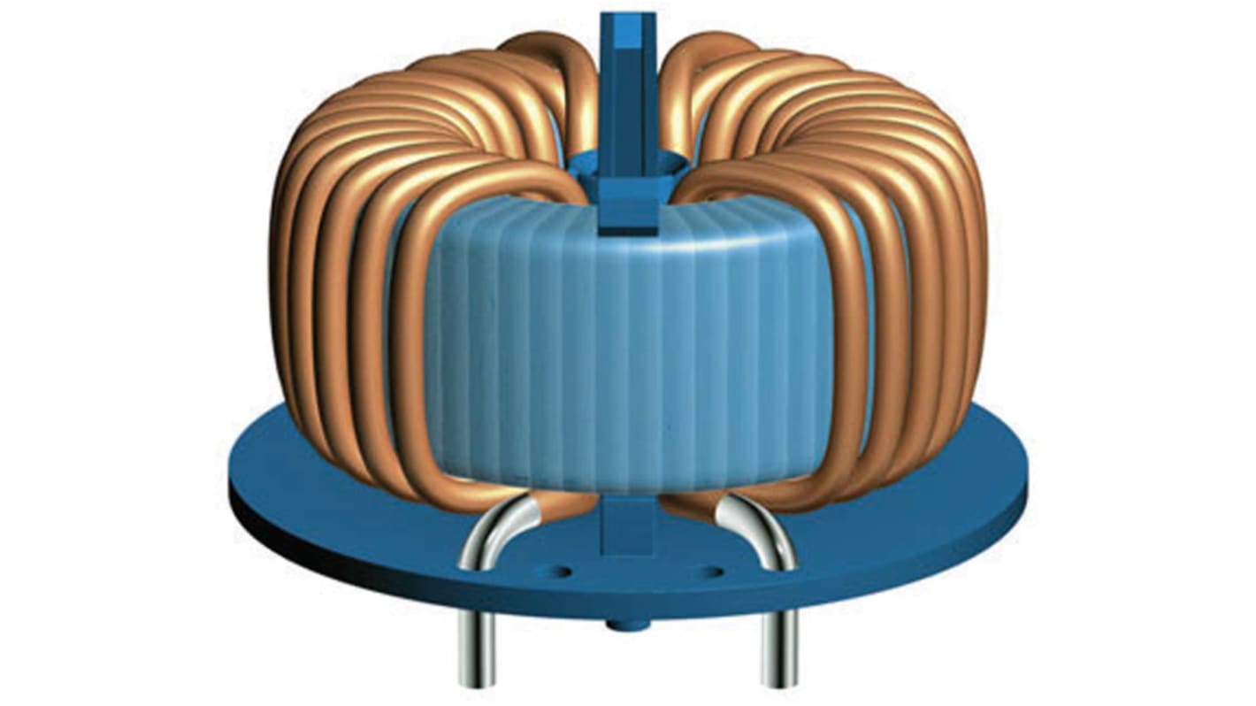 EPCOS 1.7 mH -30 → +50% Ferrite Power Line Choke, Max SRF:10kHz, 25A Idc, 2.75mΩ Rdc 300 V ac, B82726S