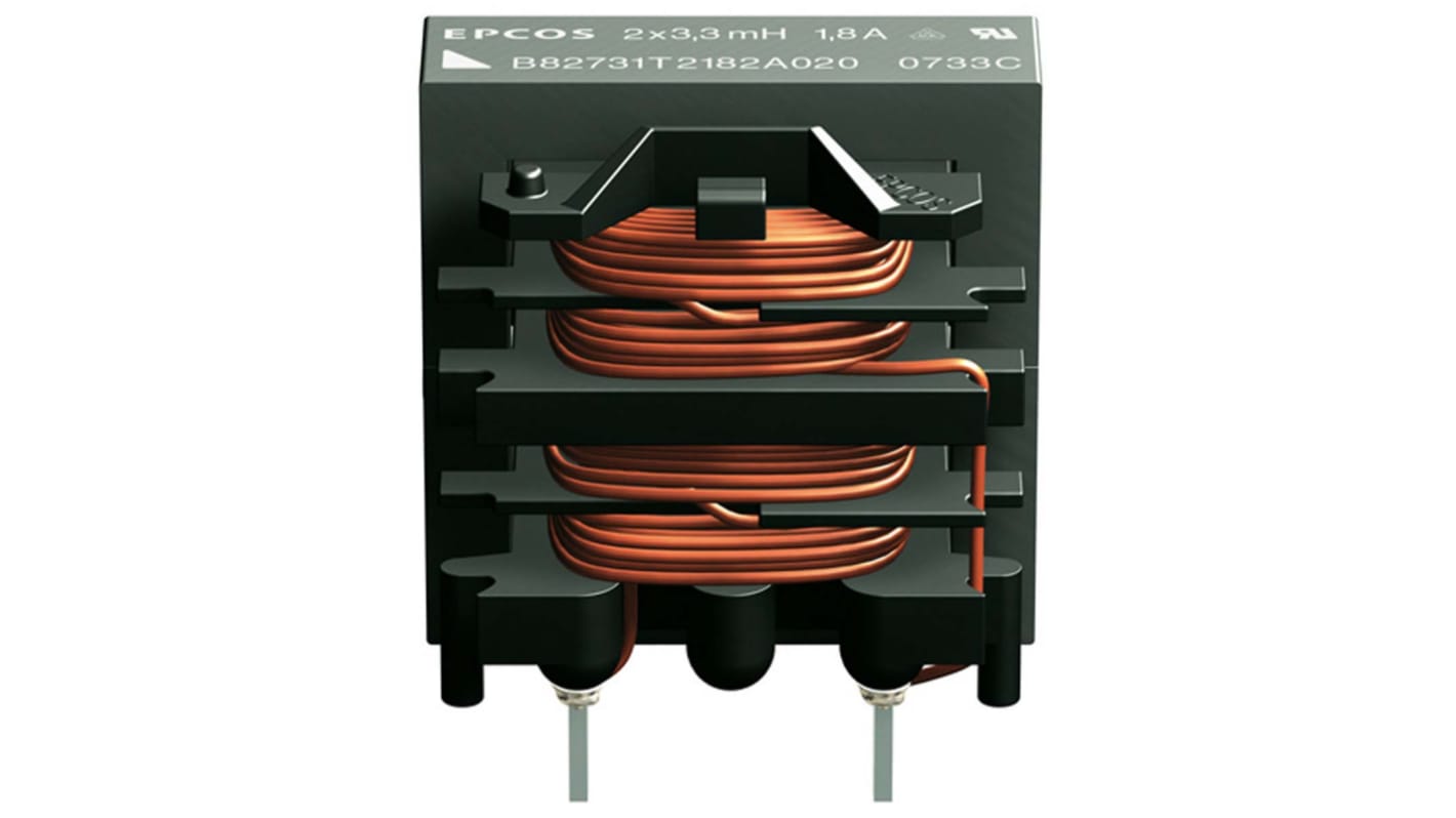 EPCOS 47 mH -30 → +50% Ferrite Power Line Choke, Max SRF:10kHz, 450mA Idc, 2.8Ω Rdc, B82731T