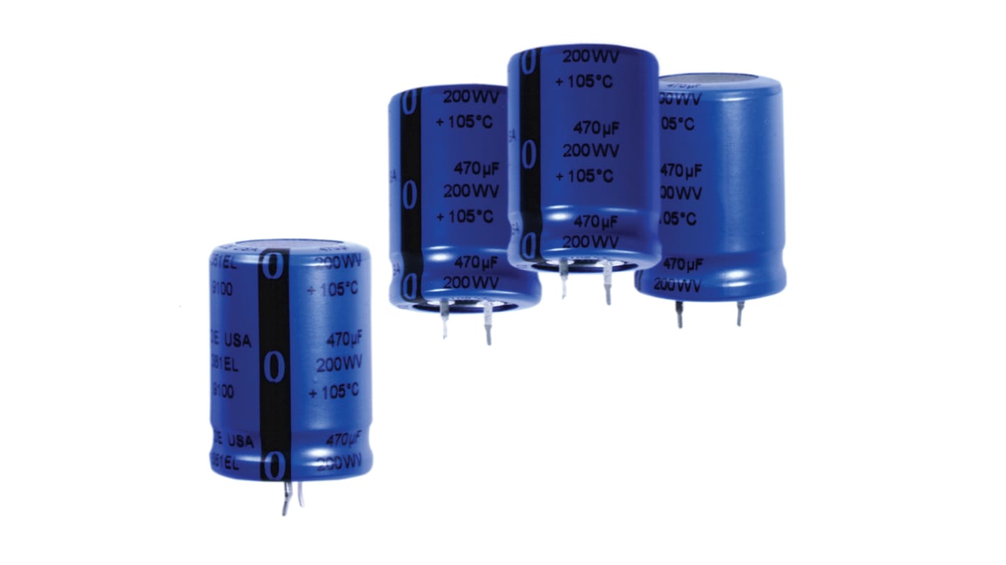 Cornell-Dubilier 4700μF Electrolytic Capacitor 35V dc, Through Hole - SLPX472M035A3P3